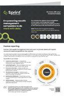 A cover illustration of Sprint Enterprise’s products and services overview brochure